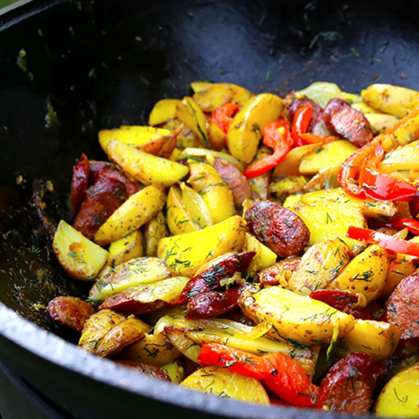 Картошка на костре