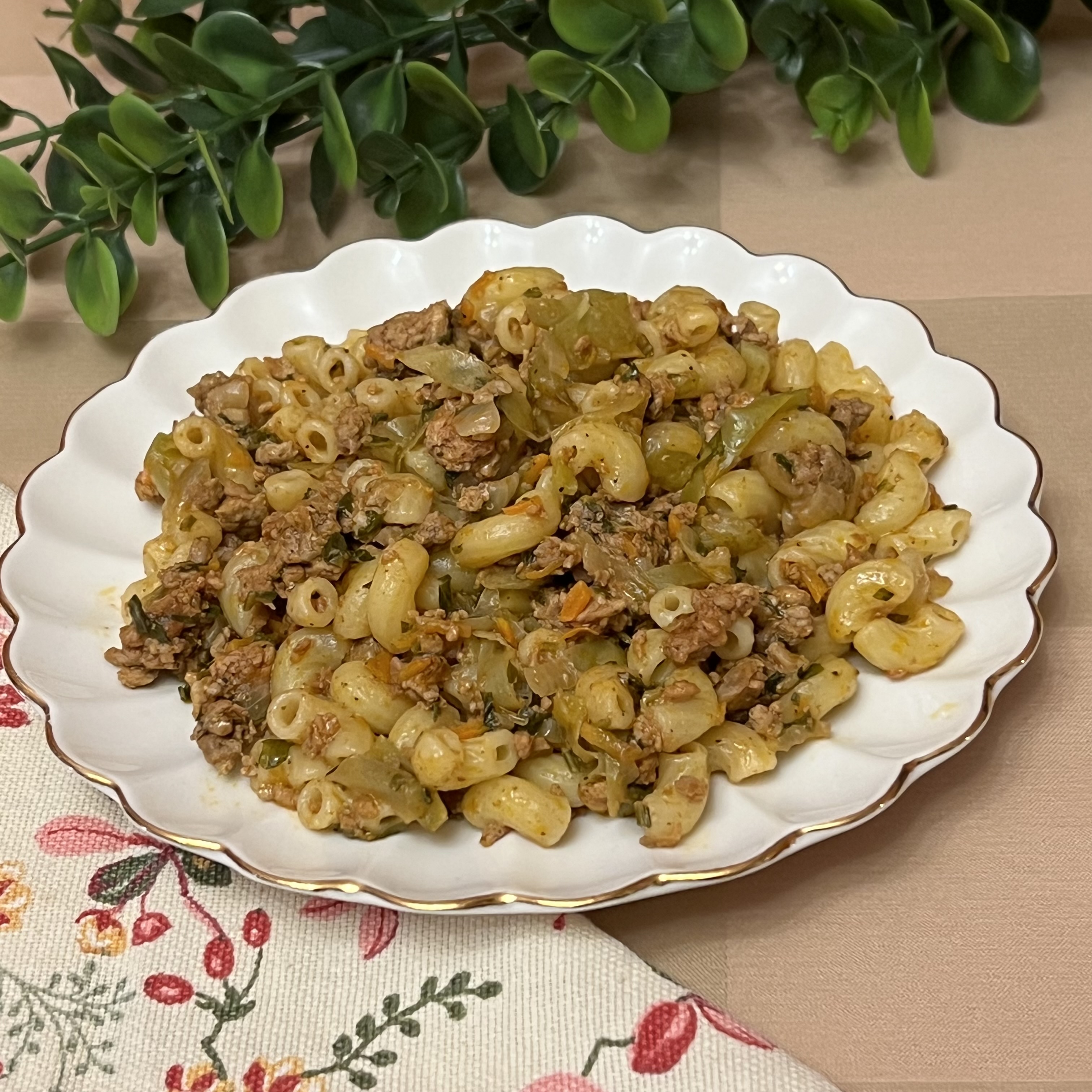 Макароны с мясом за 30 минут