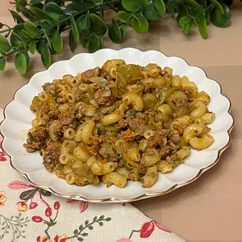 Макароны с мясом за 30 минут