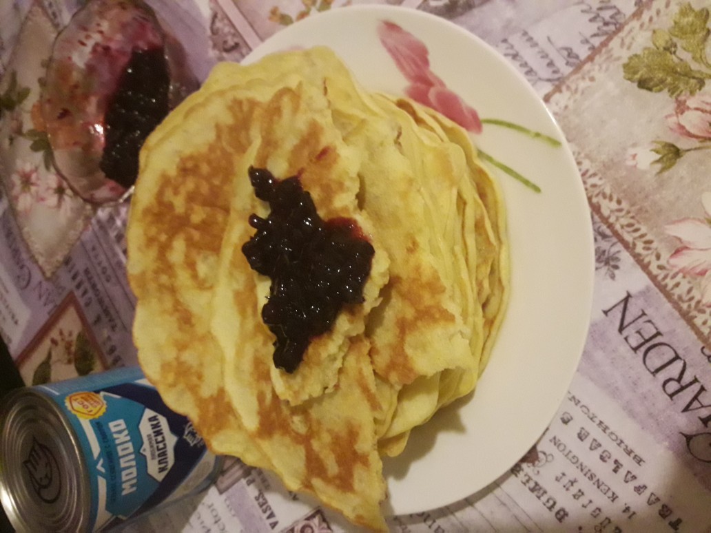 Манно-овсяные блинчики без муки😋🥞🍒🍓