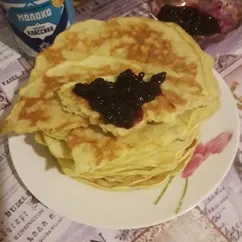 Манно-овсяные блинчики без муки😋🥞🍒🍓