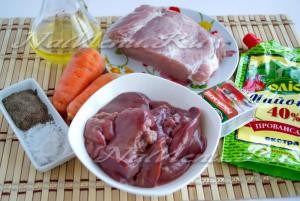 Мясные рулеты из свинины с печенью