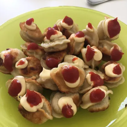 Пельмени 🥟 жареные #кулинарныймарафон