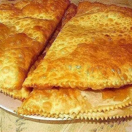 Чебуреки на кефире с мясом