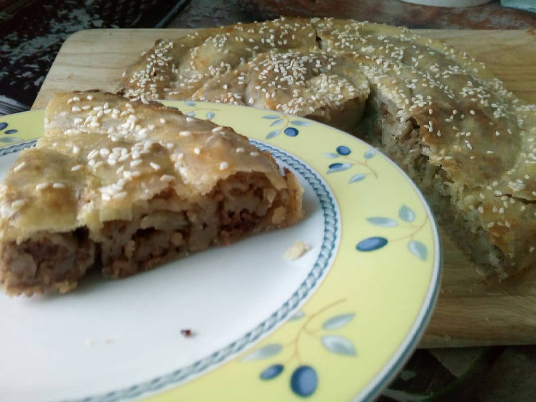 Турецкая кухня у нас дома: Турецкий бёрек с сыром (Su böreği)