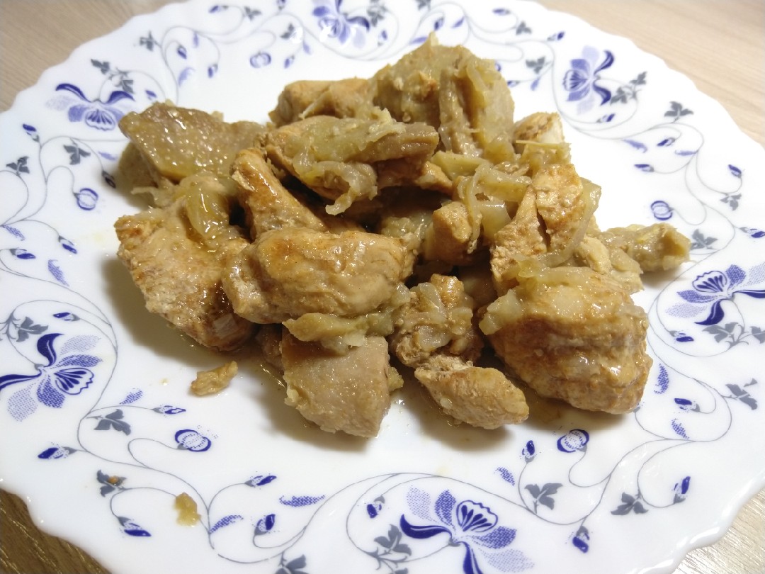 Курица с айвой
