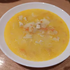 Суп с сейтаном и сыром