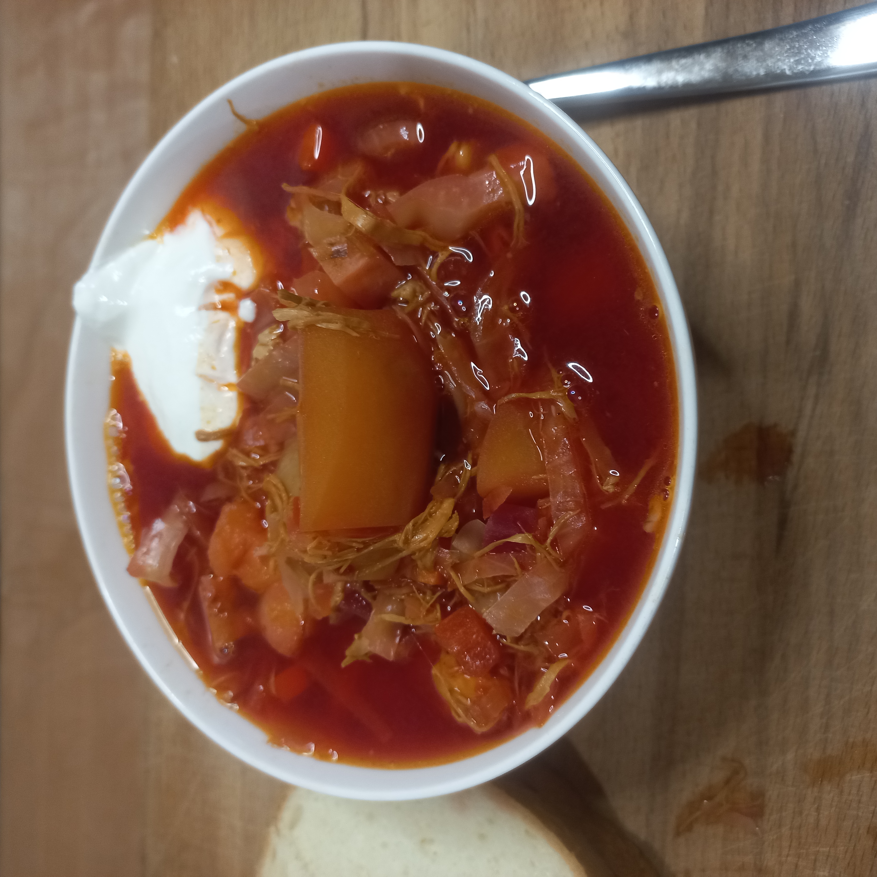 Борщ с курицей