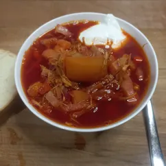 Борщ с курицей