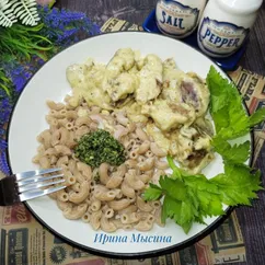 Макароны из полбы с песто