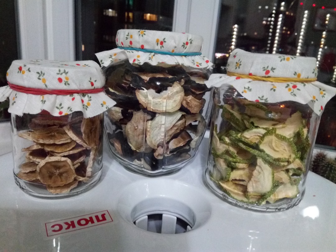 Чипсы из бананов, кабачка, баклажанов