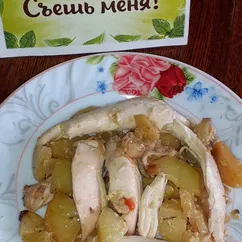 Курица 🐔 в рукаве с картофелем🥔