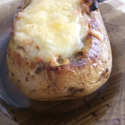 Фаршированный запечённый картофель