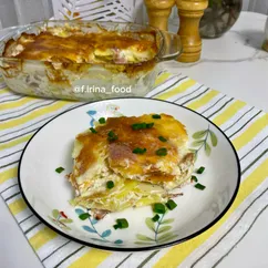 Гратен с беконом 