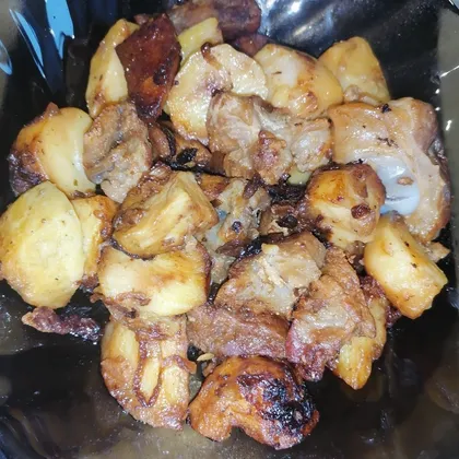 'Жареха' или жареная картошка с мясом
