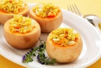 Запеченная с рисом тыква