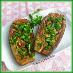 Баклажаны с чесноком и зеленью