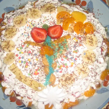 Обалденный зефирно-фруктовый десерт на любой праздник