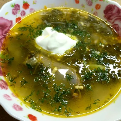 Щавельный суп на косточке 🥣