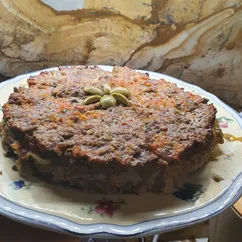 Мясная запеканка с капустной начинкой пп