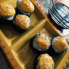 Домашние запечённые роллы🍱