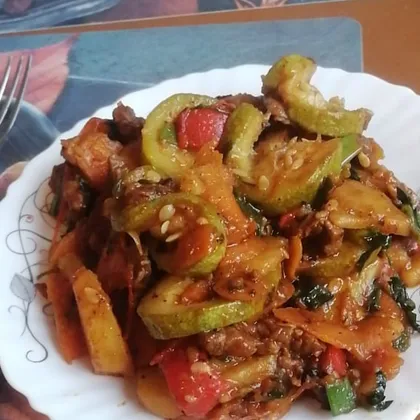 Рагу овощное с мясом