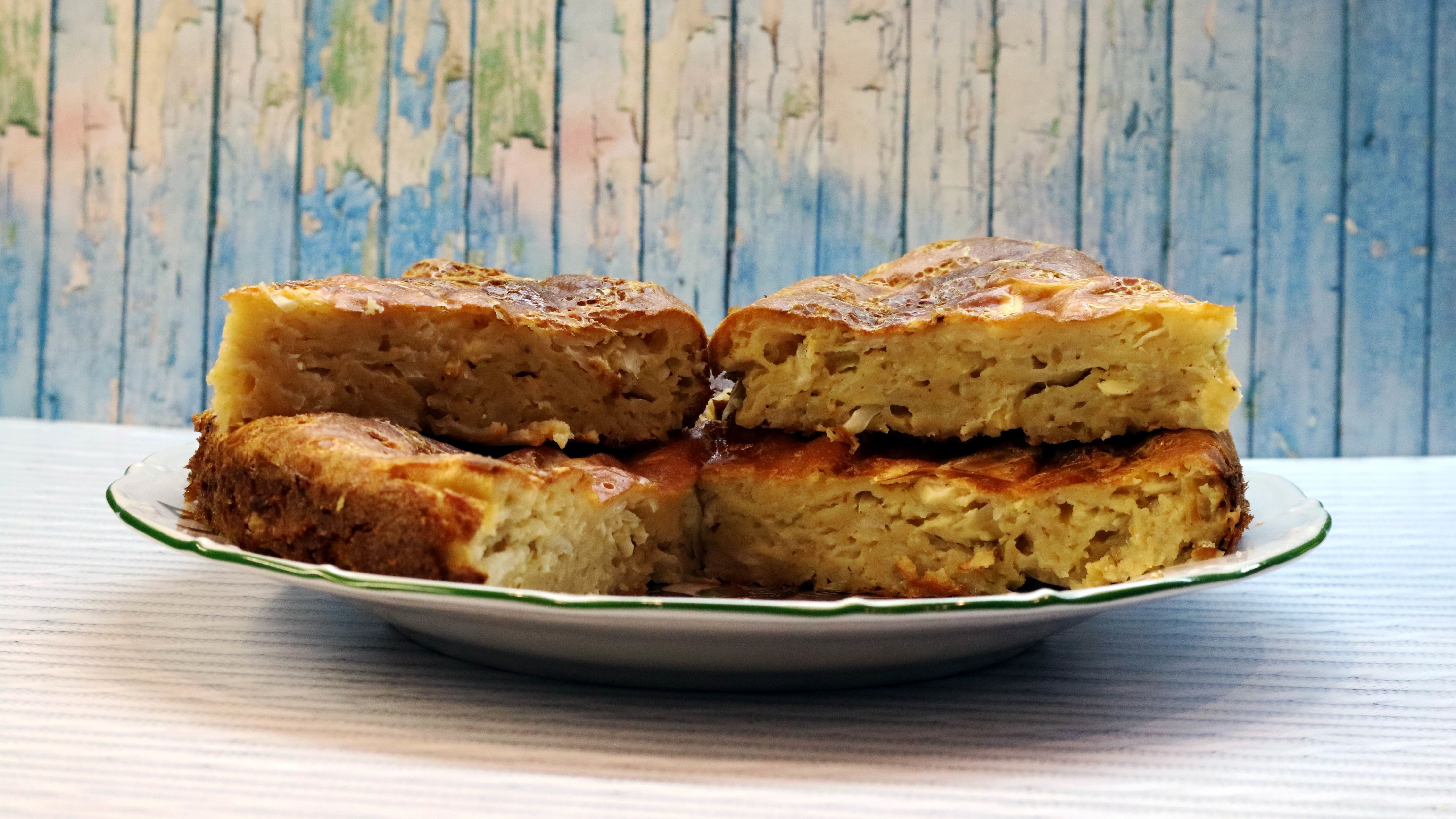 Шарлотка из капусты, неожиданно очень вкусный пирог