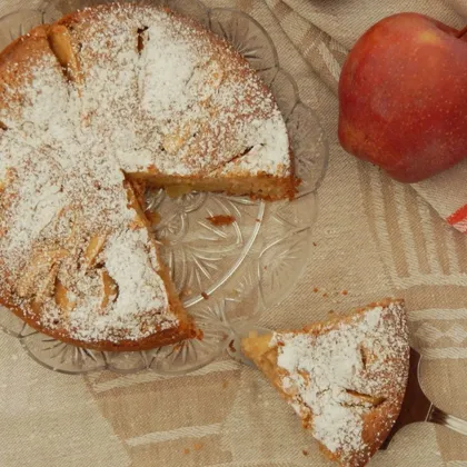 Постный яблочный пирог