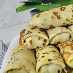 Блины с курицей, луком и морковью 🥞