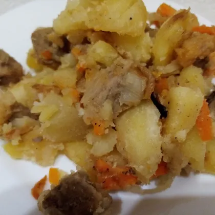 Картофель с мясом в мультиварке