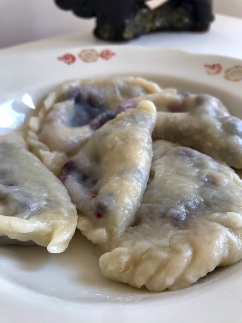 Вареники с черникой 🥟