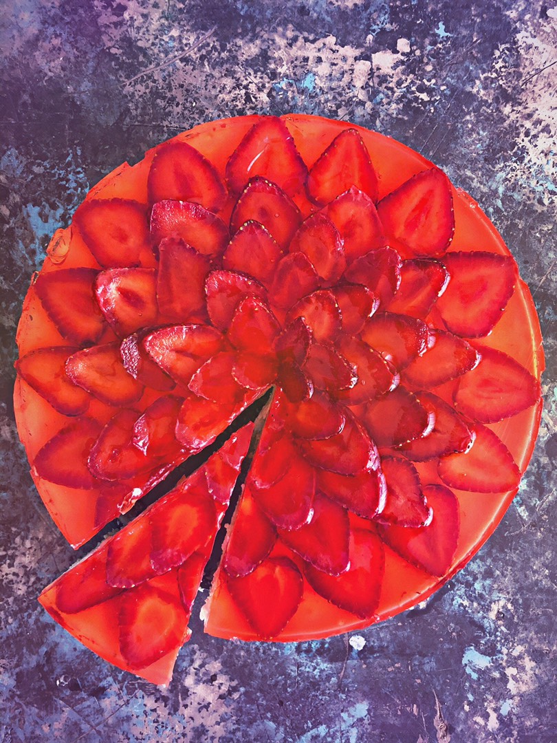 Чизкейк с клубникой