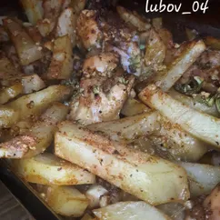 Пряная картошечка с курочкой