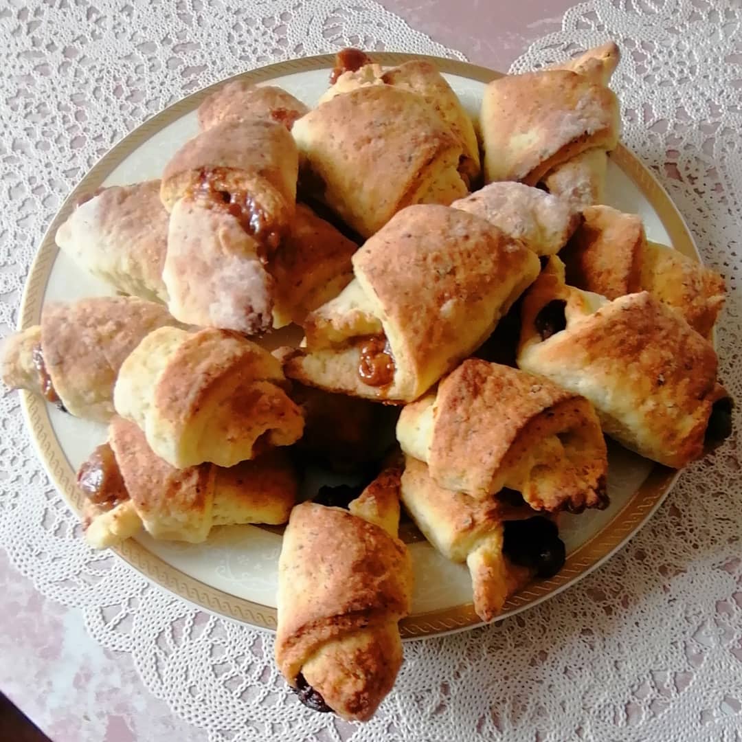 🥐Рогалики с вареной сгущенкой