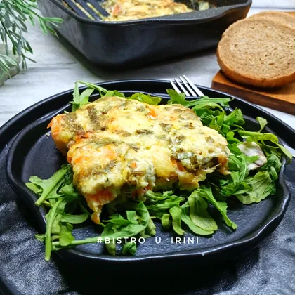 Минтай «по-купечески» с овощами и сыром