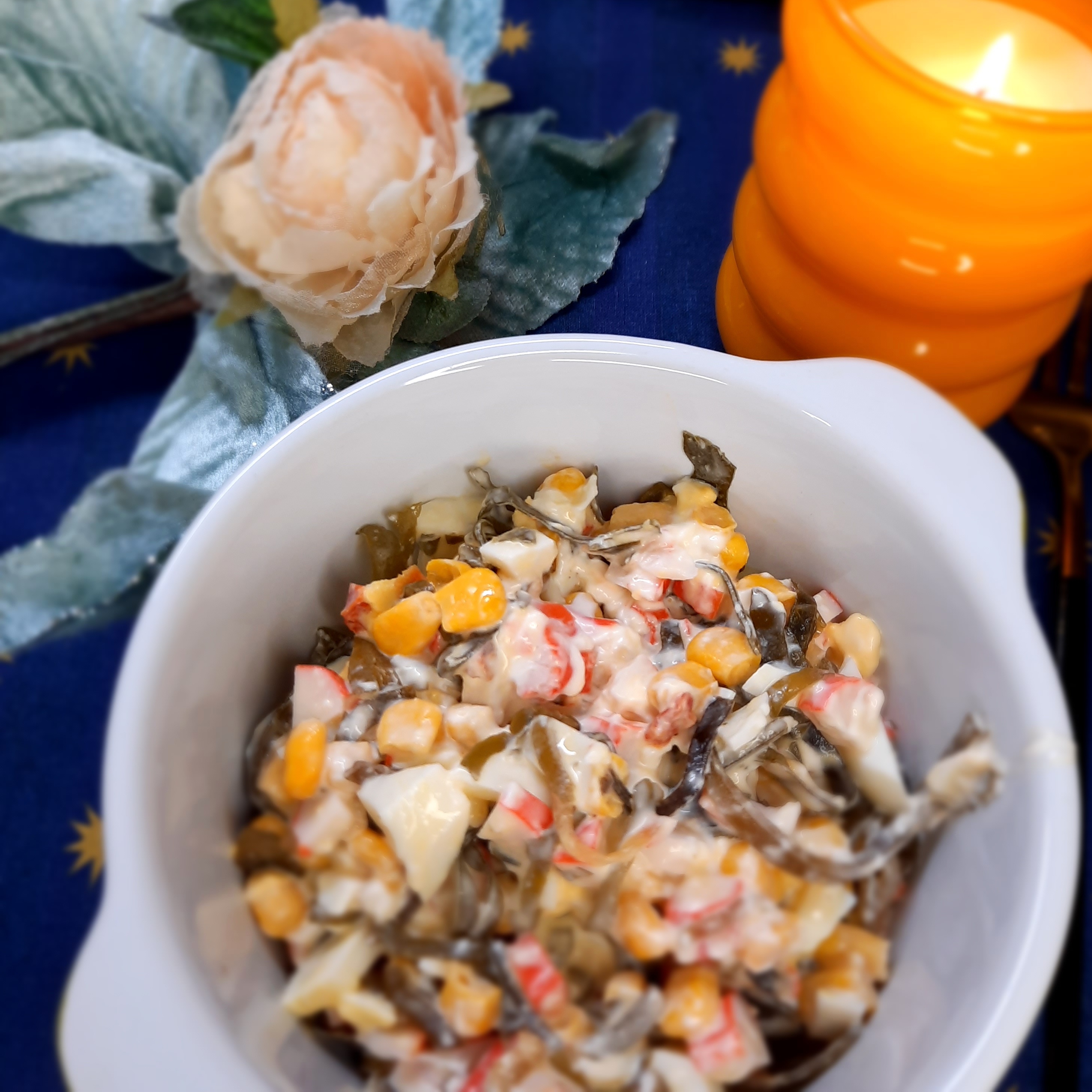 Салат с морской капустой 