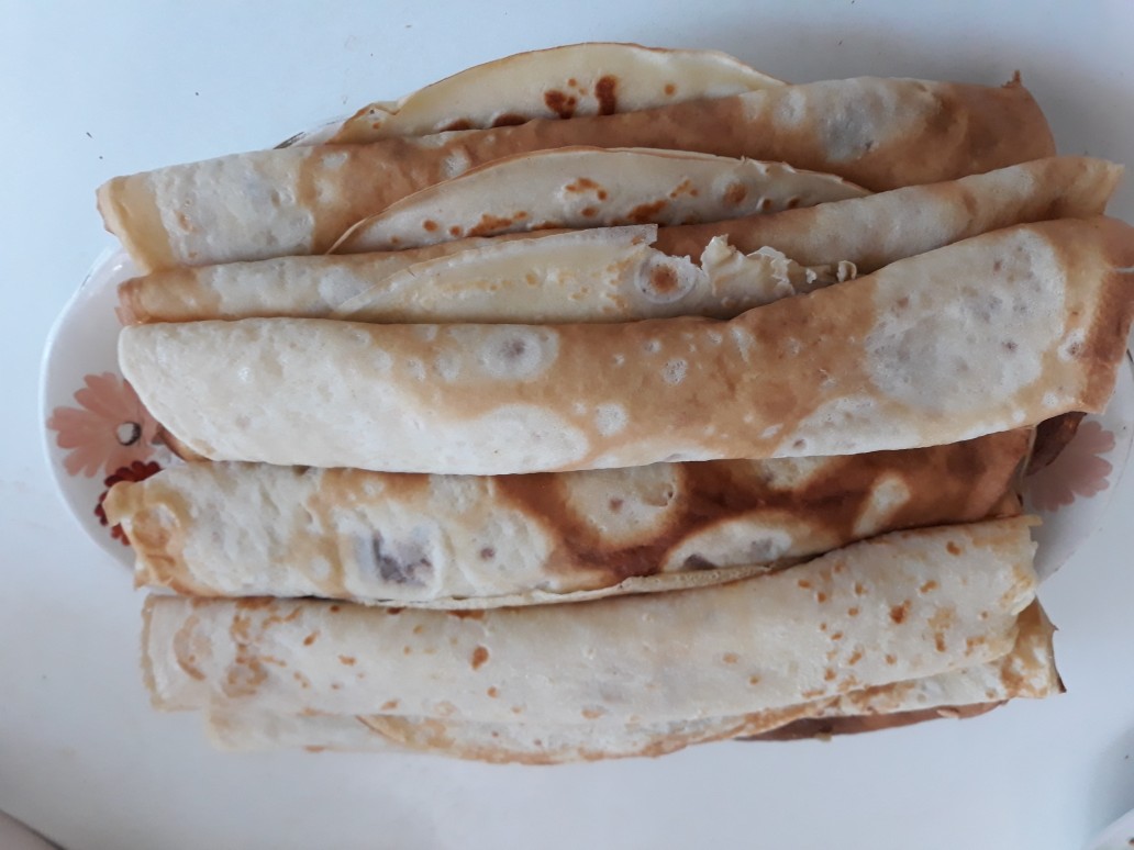 Блины с мясным фаршем