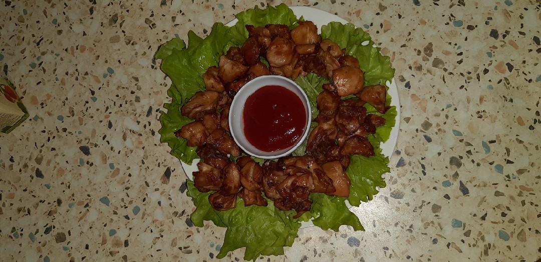 Шашлычок из куриного бедра в духовке