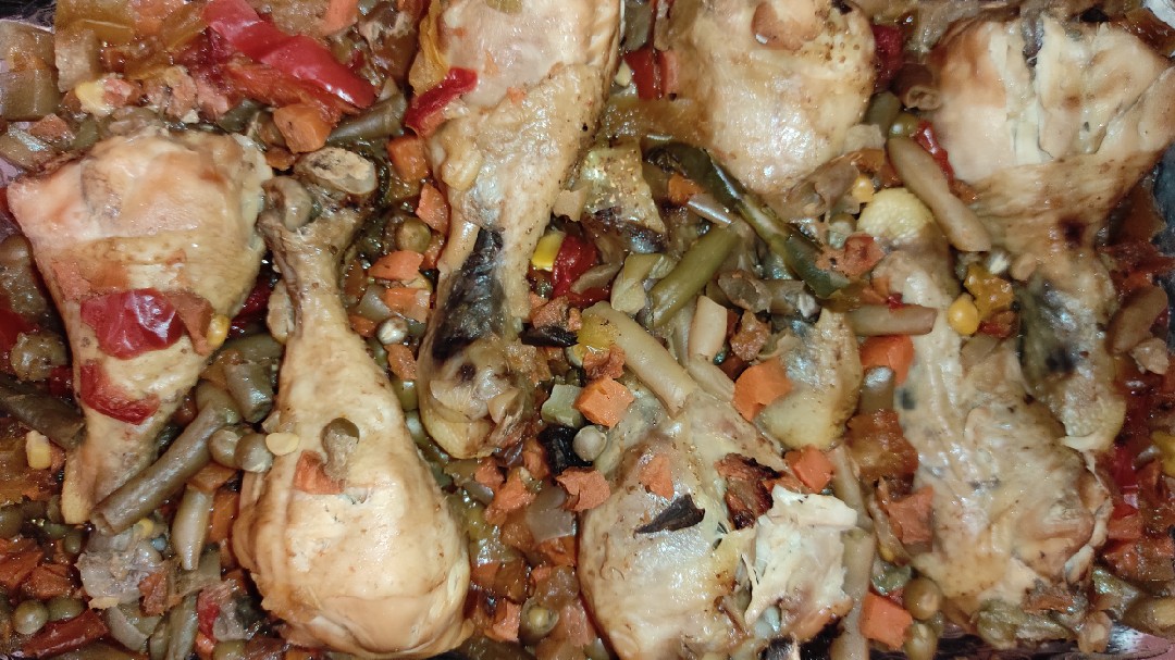 🍗 Голени куриные с овощами в духовке