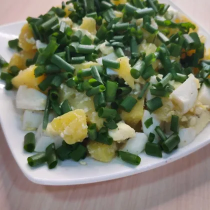 Салат из картофеля и яиц