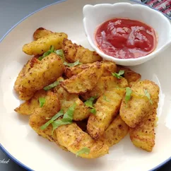 Картошка по-деревенски с хрустящей корочкой