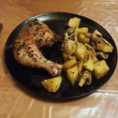 Курочка с лимоном и травами