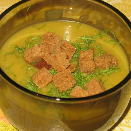 Тыквенный суп-пюре с кукурузной крупой