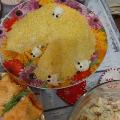 Салат "Мышка в сыре"🧀🐭