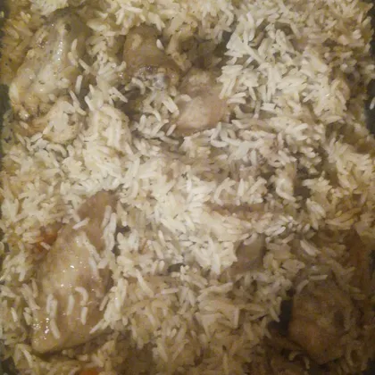 Крылышки с рисом в духовке