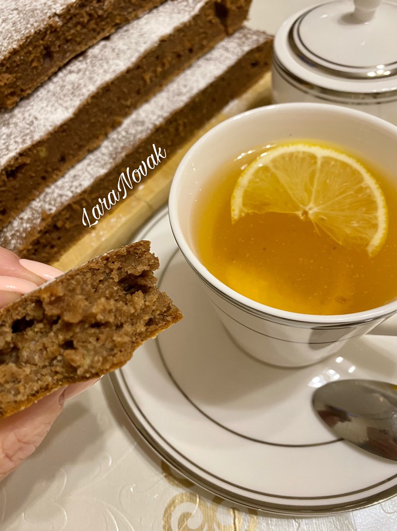 Манник с бананом и какао