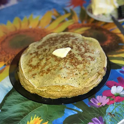 Блинчики с сыром и зеленью 🥞🧀🌿