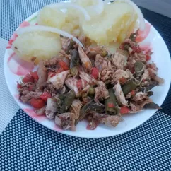 Грудка с овощами