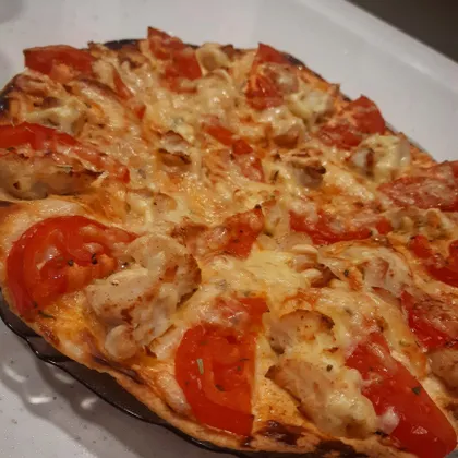 Идеальнейшая пицца с курочкой🍕на скорую руку без теста