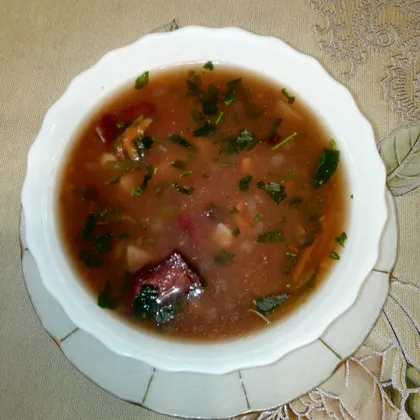 Фасолевый суп для гурманов